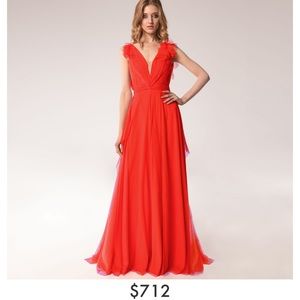 Angelika Jozefczyk/Wolf & Badger red tulle dress